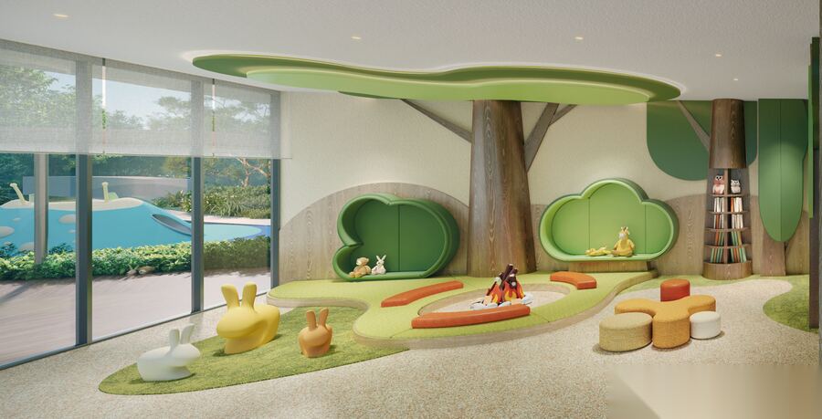 Little Explorer Nook kids play room perspective