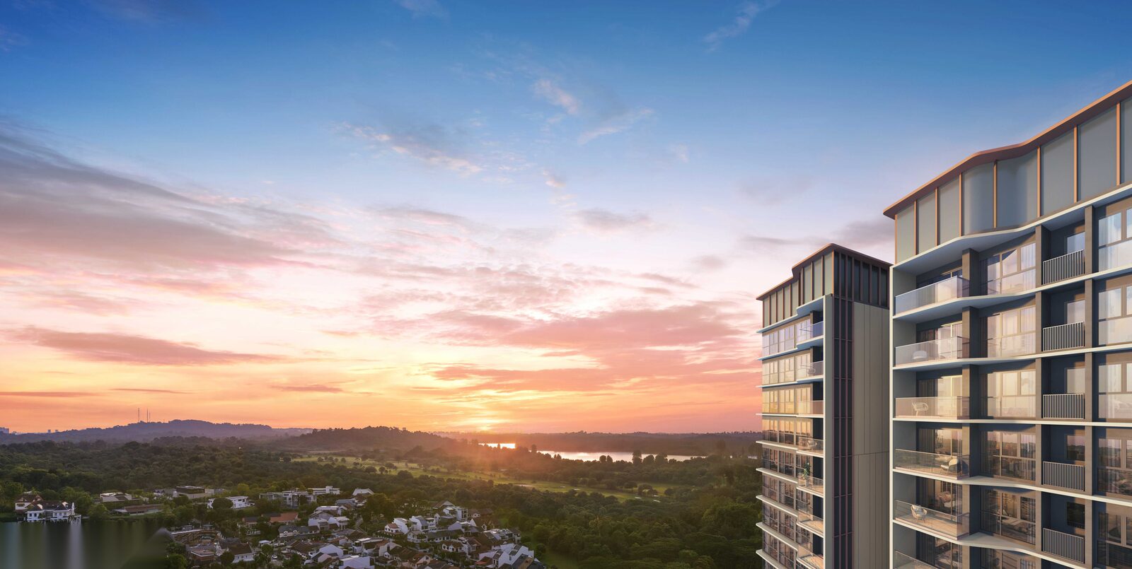 View from Thomson Reserve overlooking the surrounding greenery